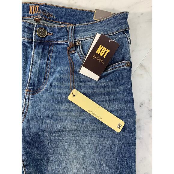 KUT FROM THE KLOTH Katy Boyfriend Shorts 4 Denim 30"x6.5" Cut-Off KS757MA4R NWT - Picture 6 of 7